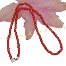 4mm Genuine Natural Red Coral
