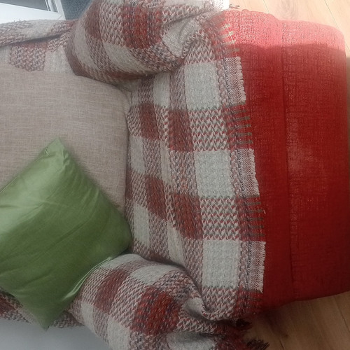 Red fabric upholstered - red,