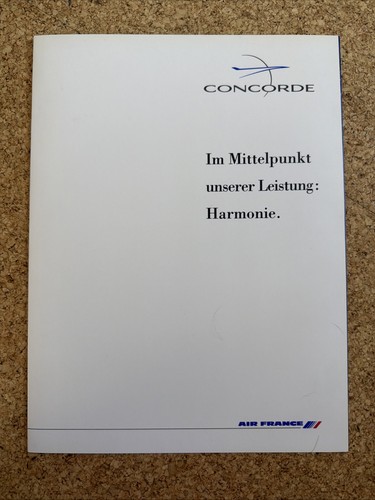 Air france concorde brochure - france,