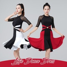 Women's Latin Dance Dress Adult Dance Competition Stage Performance Costumes