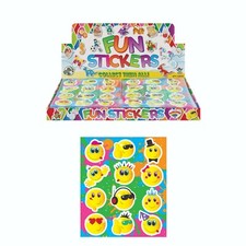 Smiley Face Stickers Ideal Birthday Party Bag Fillers Children Toy Game Prize