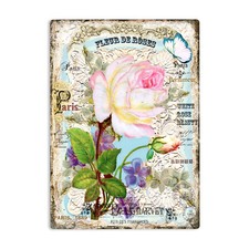 Shabby chic white rose - white,