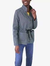 BRAND NEW WOMEN WHITE STUFF LAYLA STRIPED DENIM JACKET IN BLUE/MULTI  ALL SIZES