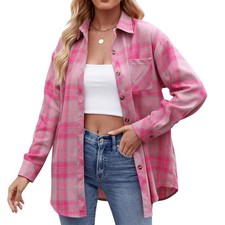 Ladies Plaid Checked Casual