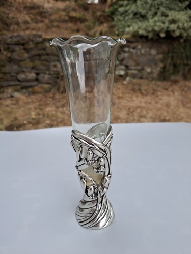 Bud vase silver scenes - scenes, 1998