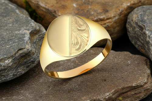9ct yellow gold gents - 9ct,
