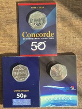 Concorde 2026 and 2019 50p