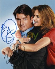 Stana Katic & Nathan Fillion Castle Signed 8x10 Autographed Photo reprint