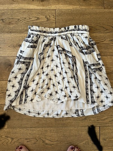 Zara cream aztec printed silk - aztec,