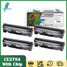 4 x Black Toner  CE278A / 78A