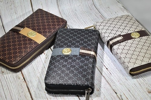 Women wallet leather - by,