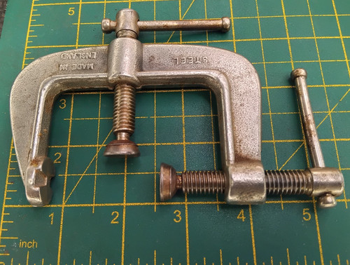 Vintage record edge - record, clamp