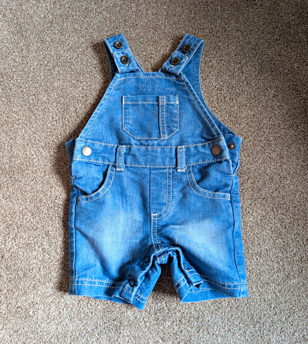 Baby unisex denim dungarees - unisex,
