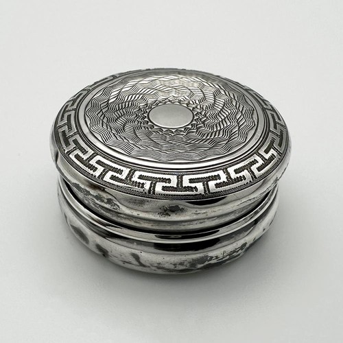 Antique circular pill - circular, box