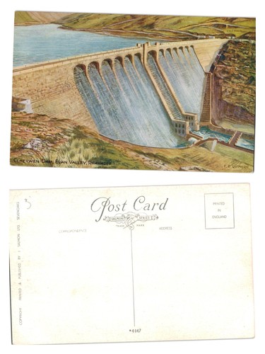 Vintage postcard claerwen - postcard,