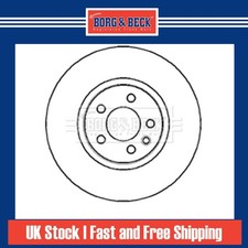 2x Brake Discs Vented For VW