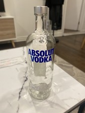 Absolut Vodka Empty Tall Glass