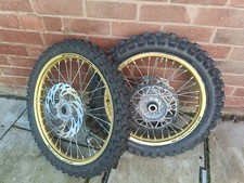 Yamaha YZF 250/450 Wheelset  19" Rear 21" Front Mx Wheels Gold SMPRO Platinum