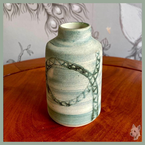 Carn pottery bottle vase - carn,