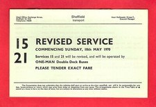 Bus Timetable - Sheffield