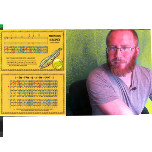 Mountain dulcimer chord cards - chord,