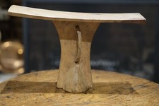 Antique African Wooden Tribal Turkana Hand Carved Wood Headrest Kenya, Africa