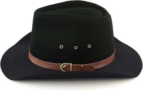 Black wide brim stetson with - wide,