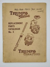 Original 1956 SPARE PARTS List TRIUMPH TERRIER & TIGER CUB Motorcycle 1953-55