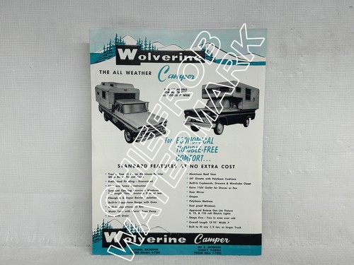 1960 wolverine campers - wolverine,