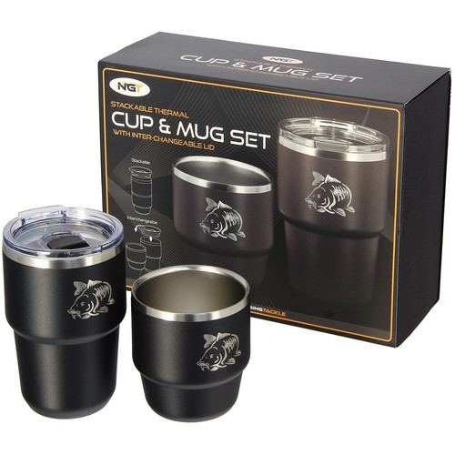 Twin mug set stackable - mug,