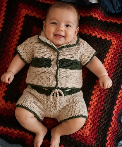 Crochet boys outfit - crochet,