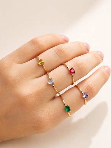 14k gold plated birthstone - plated,