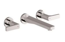 Roca Escuadra 3 Hole Built In Wall Mounted Basin Mixer Tap a5a4a20c00 Chrome