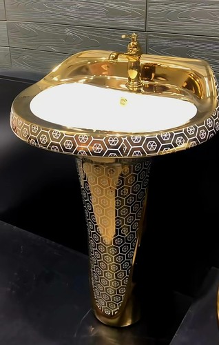 Gold hand basin elegant - hand,