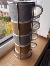 Strabucks Glitter Festive Stacking Mugs With Holder 2016 - Xmas Gift ?