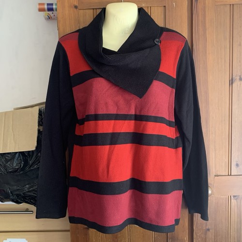 Womens red black striped - red,