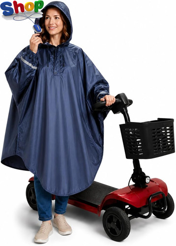 Mobility scooter rain poncho - rain,