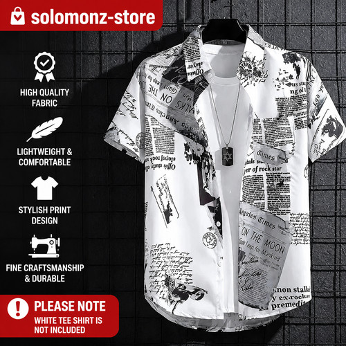 Men short sleeve hawaiian - men's,