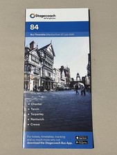 Stagecoach Chester-Crewe Route 84 Bus Timetable 27 July 2025