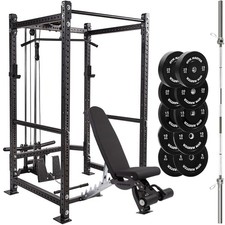Power Rack Cable System Bench