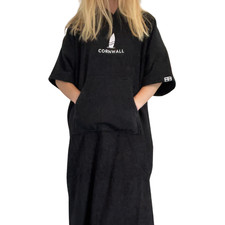 Cotton Cornwall Hooded Changing Towel Poncho Robe Womens Mens Beach 100% Cornish