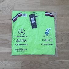 *RARE BNWT* Mercedes F1 Team Issue Green Set Up T shirt Medium M Tommy Hilfiger