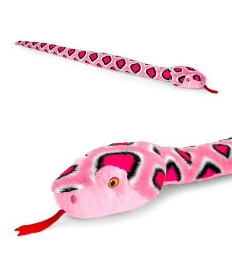 Pink snake plush toys - pink,