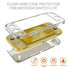 For Nintendo Switch Lite Transparent Clear Shockproof Protective Hard Case Cover