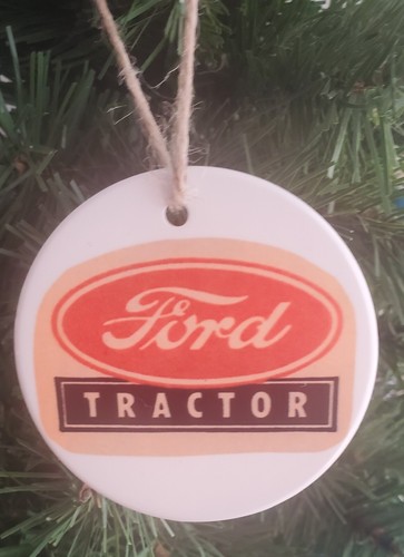 Ford tractor logo christmas - tractor,