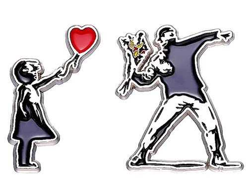 Street art inspired - inspired, brooch