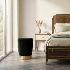Art Deco Style Black Velvet