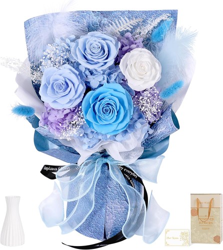 Roses bouquet with vase - roses,