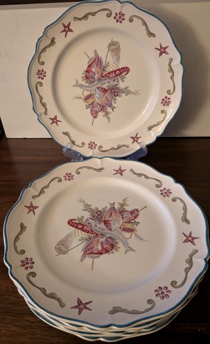 Seafood dinner plates st - seafood,