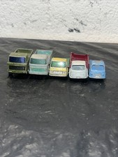 Old Vintage Toy Cars Pickup Truck Cattle Truck Ton Tipper Lesney Matchbox 1987